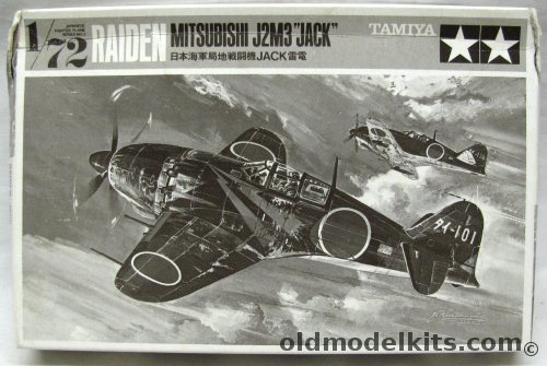 Tamiya 1/72 Mitsubishi J2M3 Raiden Jack - With Decals For 4 Different Aircraft, 97103-500 plastic model kit